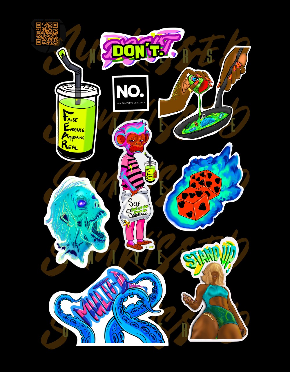 DON'T FEAR STICKER SHEET