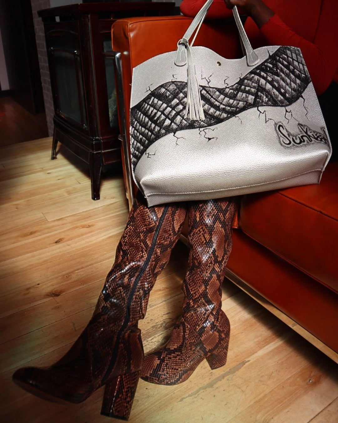 Signature Snakeskin Purse - Sunkissed Universe